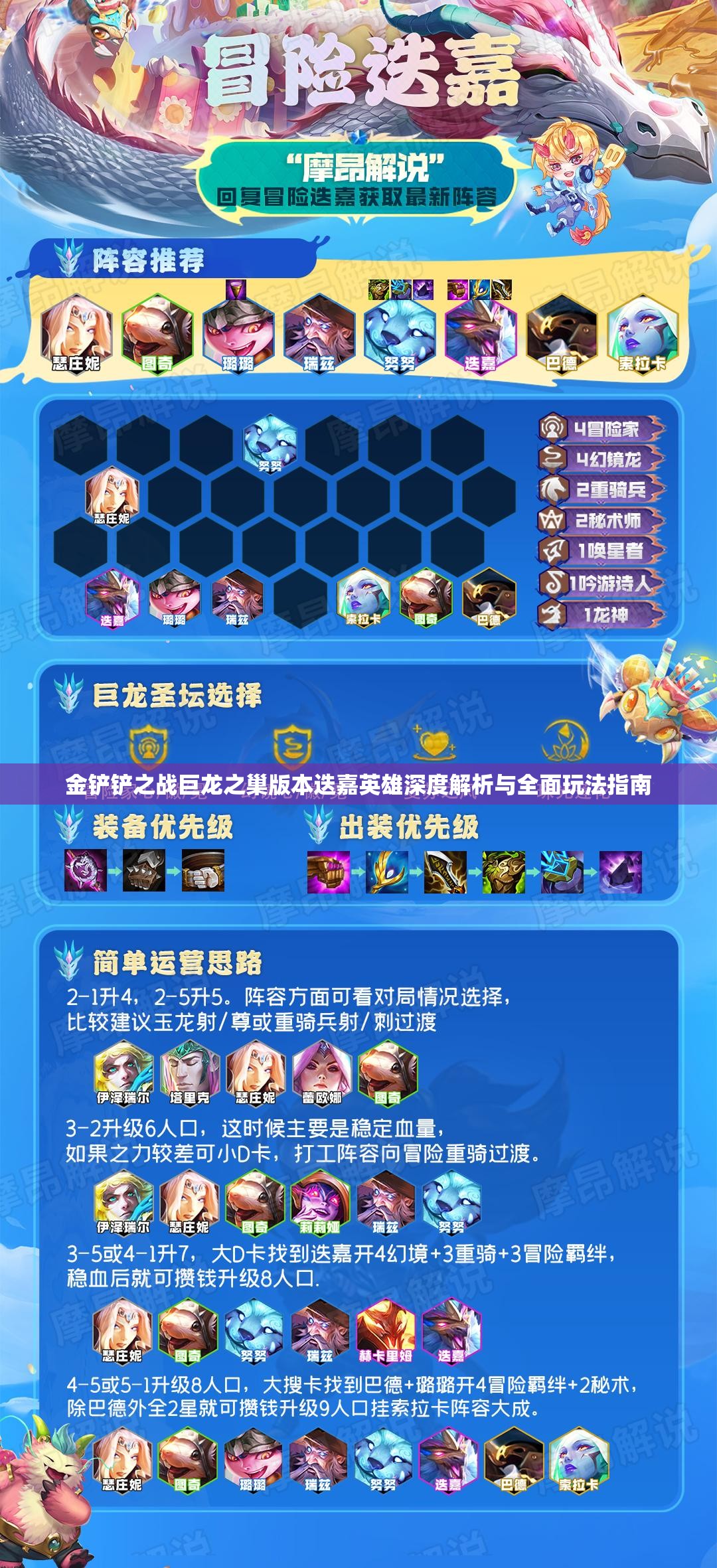 金铲铲之战巨龙之巢版本迭嘉英雄深度解析与全面玩法指南