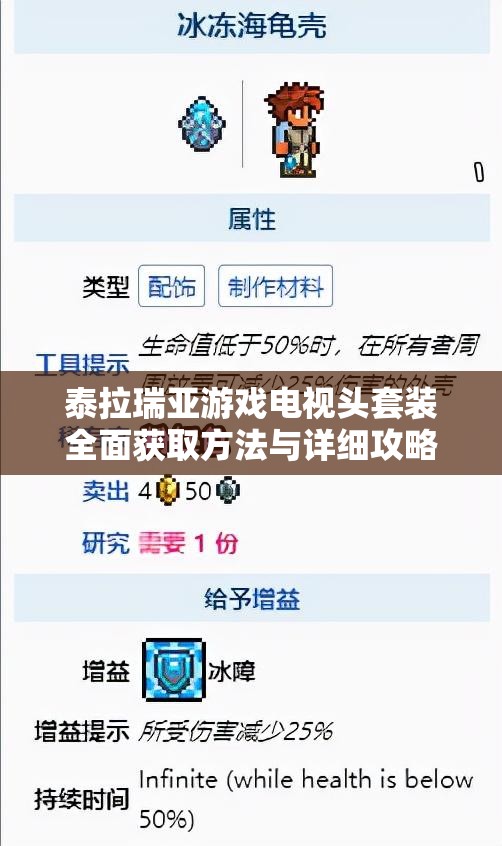 泰拉瑞亚游戏电视头套装全面获取方法与详细攻略指南