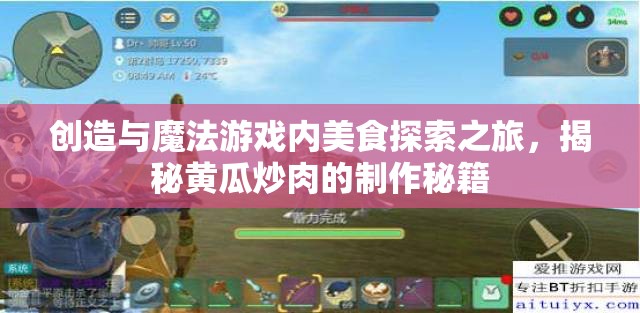 创造与魔法游戏内美食探索之旅，揭秘黄瓜炒肉的制作秘籍