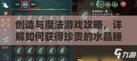 创造与魔法游戏攻略，详解如何获得珍贵的水晶睡莲资源