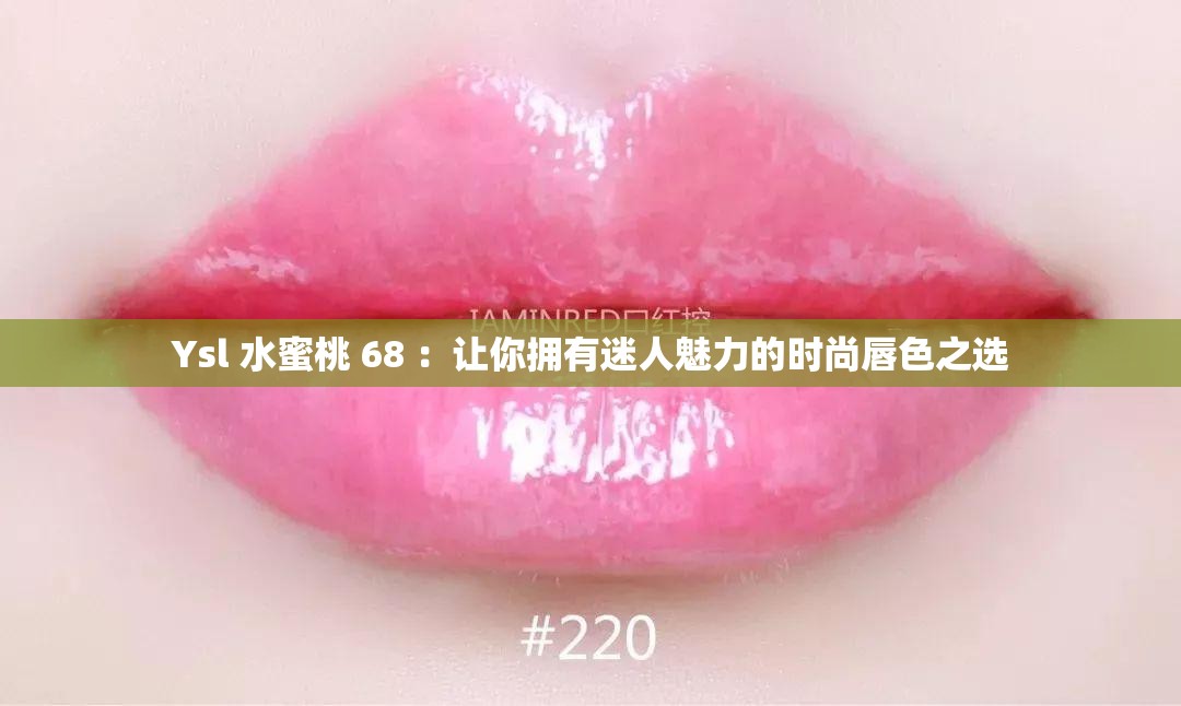 Ysl 水蜜桃 68 ：让你拥有迷人魅力的时尚唇色之选