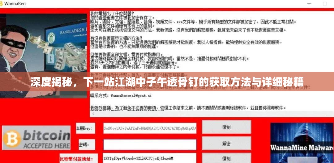 深度揭秘，下一站江湖中子午透骨钉的获取方法与详细秘籍