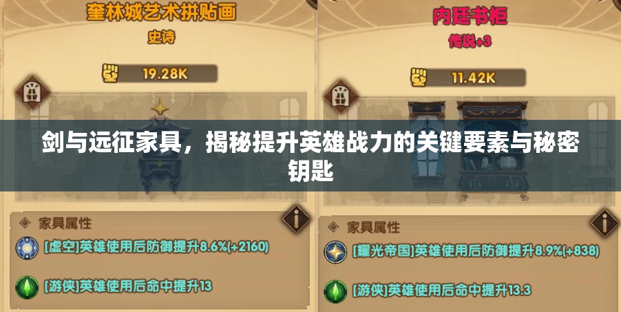 剑与远征家具，揭秘提升英雄战力的关键要素与秘密钥匙