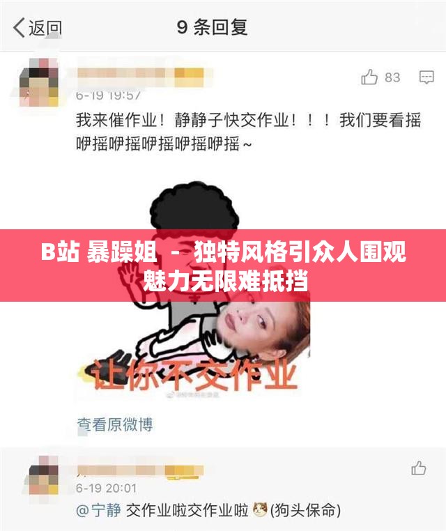 B站 暴躁姐  -  独特风格引众人围观 魅力无限难抵挡