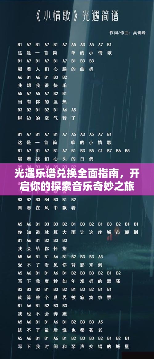 光遇乐谱兑换全面指南，开启你的探索音乐奇妙之旅起点