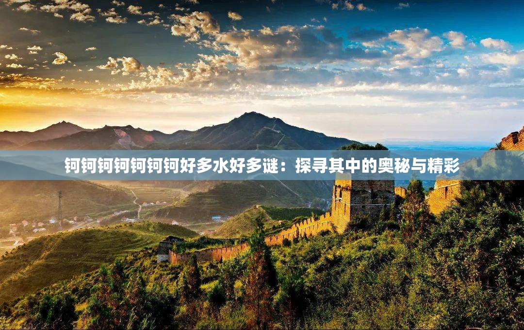 钶钶钶钶钶钶钶好多水好多谜：探寻其中的奥秘与精彩