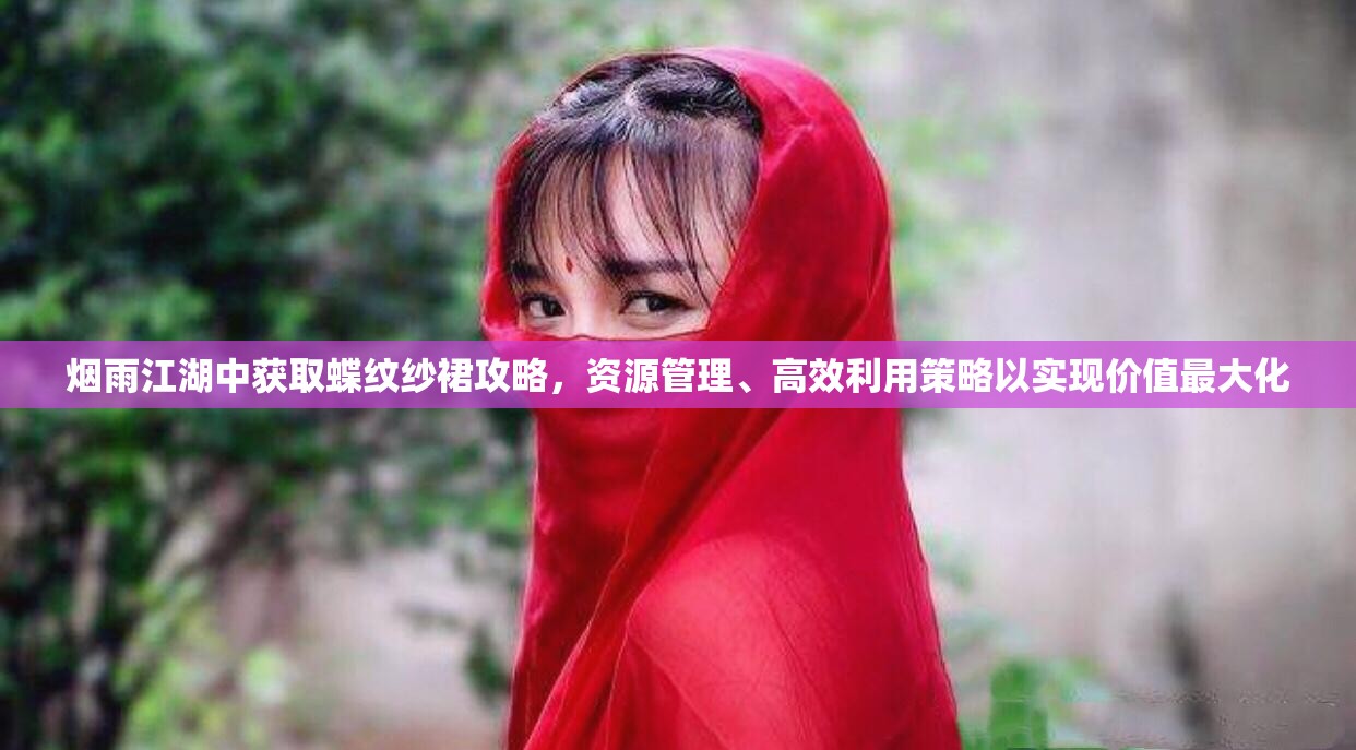 烟雨江湖中获取蝶纹纱裙攻略，资源管理、高效利用策略以实现价值最大化
