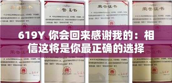 619Y 你会回来感谢我的：相信这将是你最正确的选择