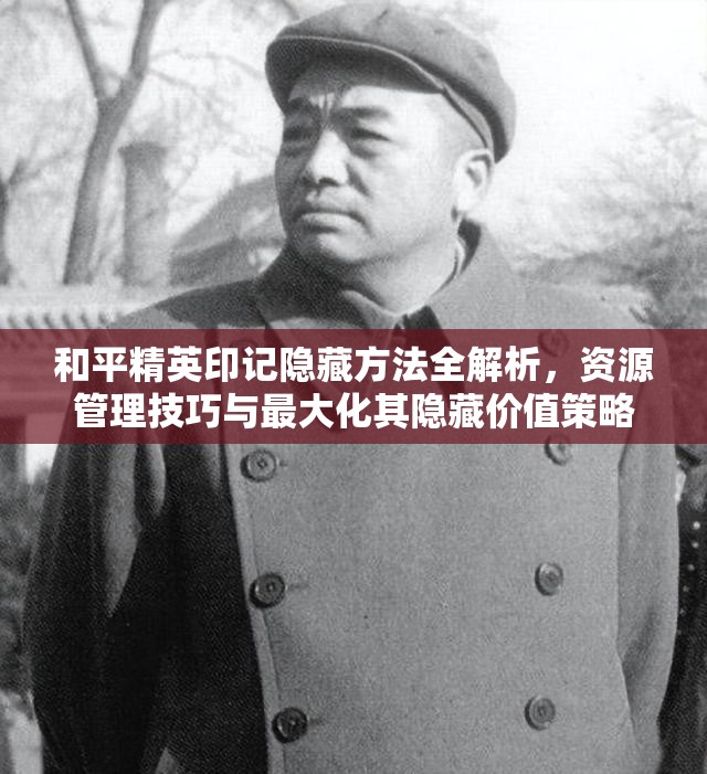 和平精英印记隐藏方法全解析，资源管理技巧与最大化其隐藏价值策略