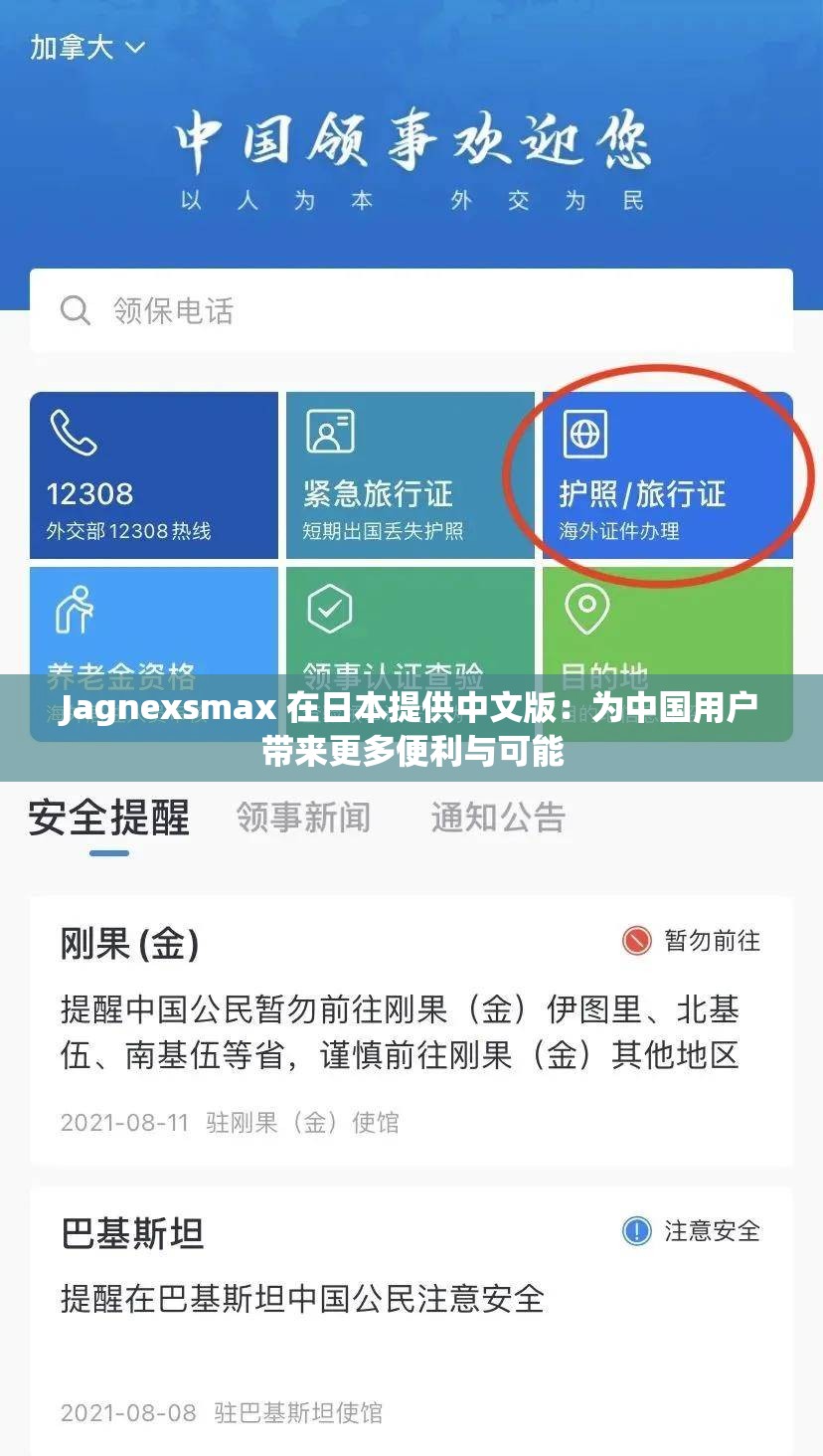 Jagnexsmax 在日本提供中文版：为中国用户带来更多便利与可能