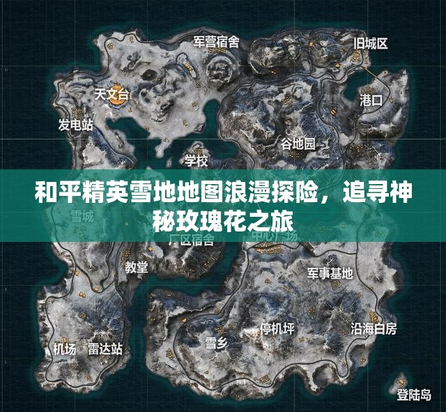 和平精英雪地地图浪漫探险，追寻神秘玫瑰花之旅