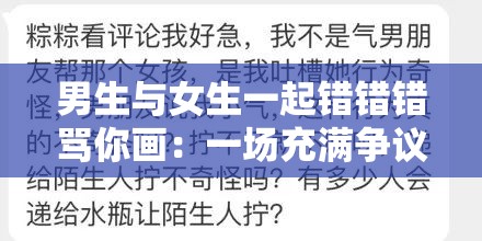 男生与女生一起错错错骂你画：一场充满争议的青春闹剧