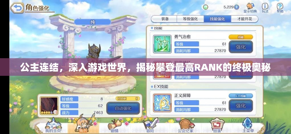 公主连结，深入游戏世界，揭秘攀登最高RANK的终极奥秘