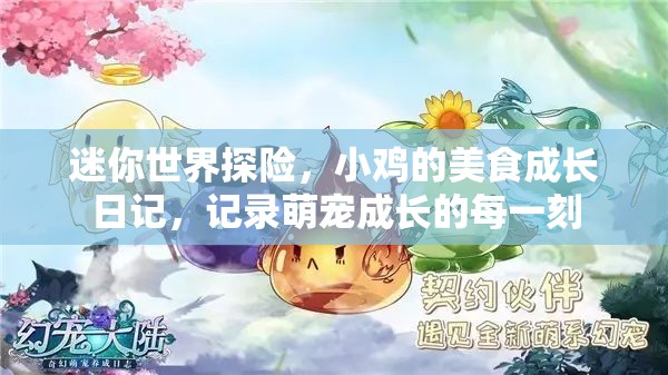 迷你世界探险，小鸡的美食成长日记，记录萌宠成长的每一刻