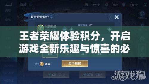 王者荣耀体验积分，开启游戏全新乐趣与惊喜的必备钥匙