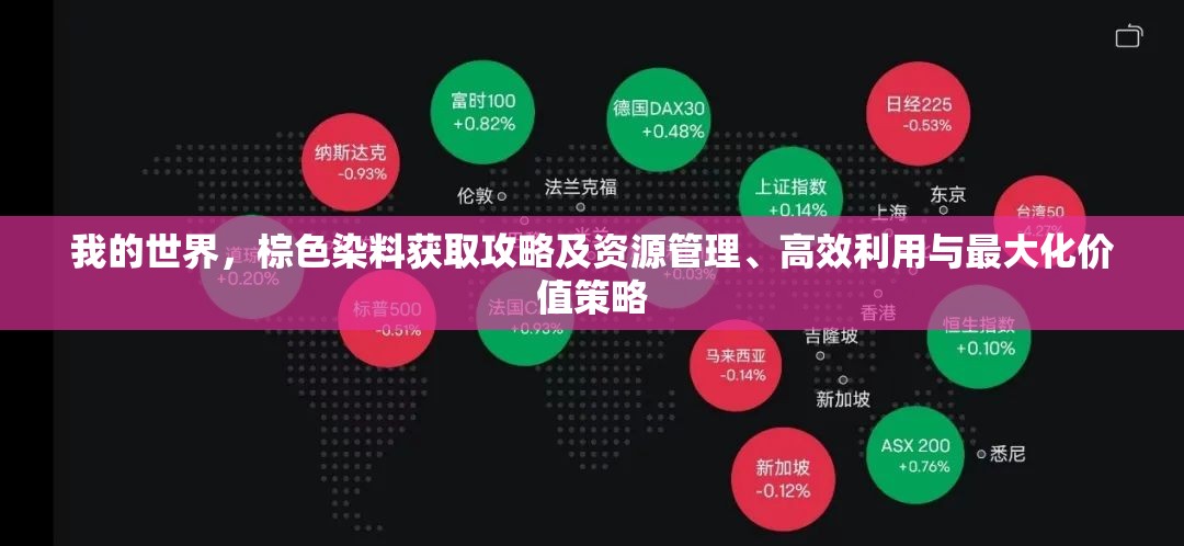 我的世界，棕色染料获取攻略及资源管理、高效利用与最大化价值策略