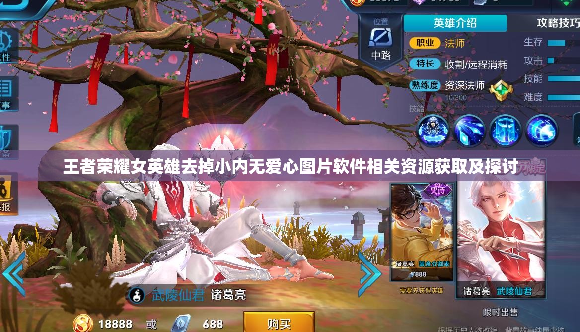 王者荣耀女英雄去掉小内无爱心图片软件相关资源获取及探讨