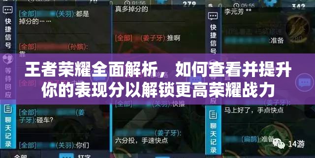 王者荣耀全面解析，如何查看并提升你的表现分以解锁更高荣耀战力