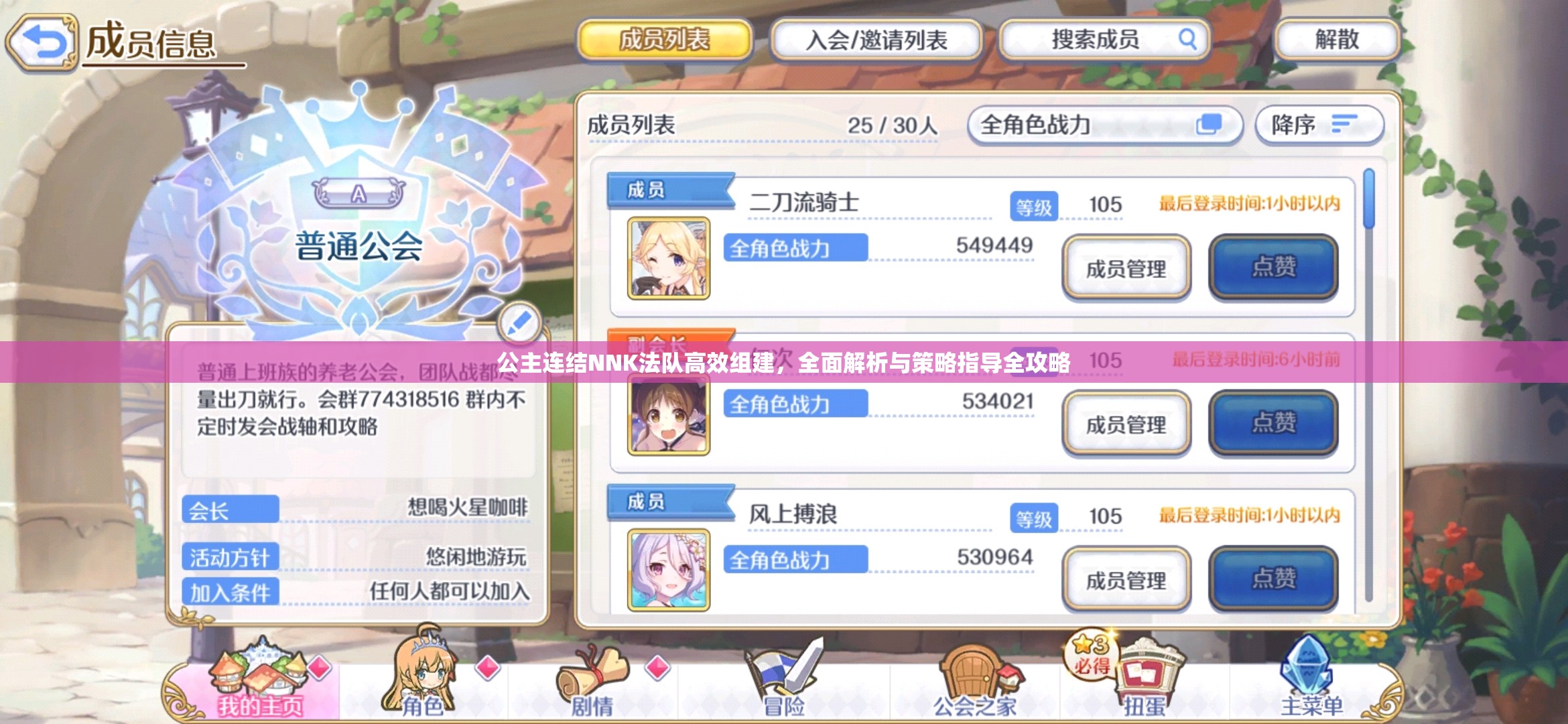 公主连结NNK法队高效组建，全面解析与策略指导全攻略