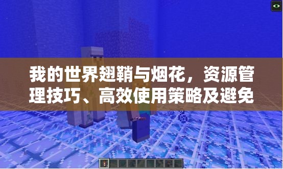 我的世界翅鞘与烟花，资源管理技巧、高效使用策略及避免浪费指南