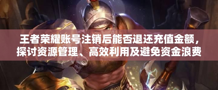 王者荣耀账号注销后能否退还充值金额，探讨资源管理、高效利用及避免资金浪费