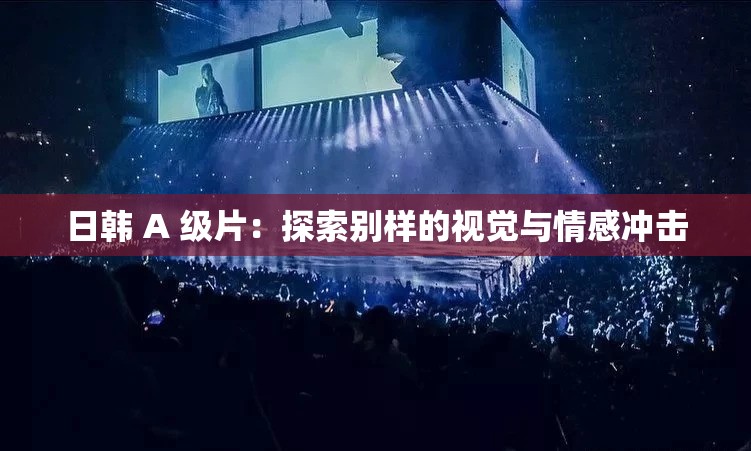 日韩 A 级片：探索别样的视觉与情感冲击