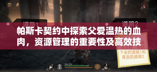 帕斯卡契约中探索父爱温热的血肉，资源管理的重要性及高效技巧解析