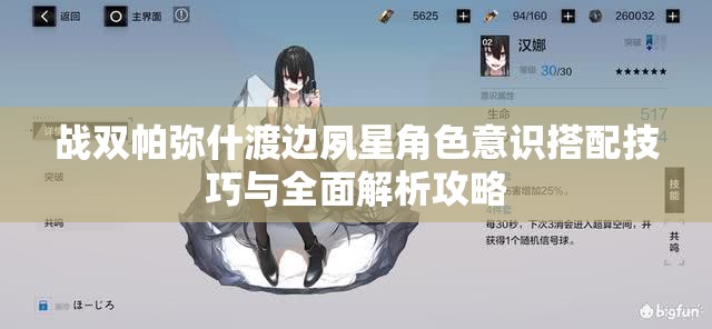 战双帕弥什渡边夙星角色意识搭配技巧与全面解析攻略