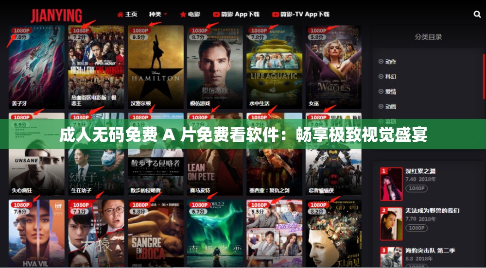 成人无码免费 A 片免费看软件：畅享极致视觉盛宴