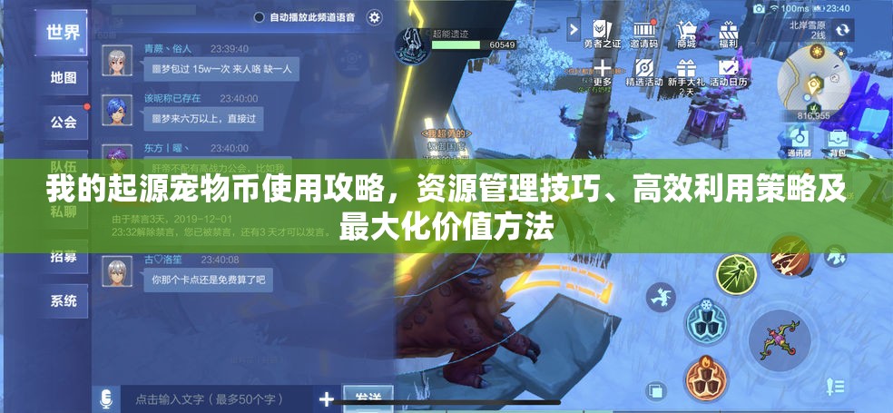 我的起源宠物币使用攻略，资源管理技巧、高效利用策略及最大化价值方法