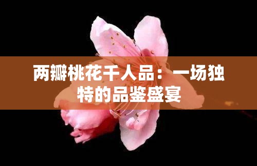 两瓣桃花千人品：一场独特的品鉴盛宴
