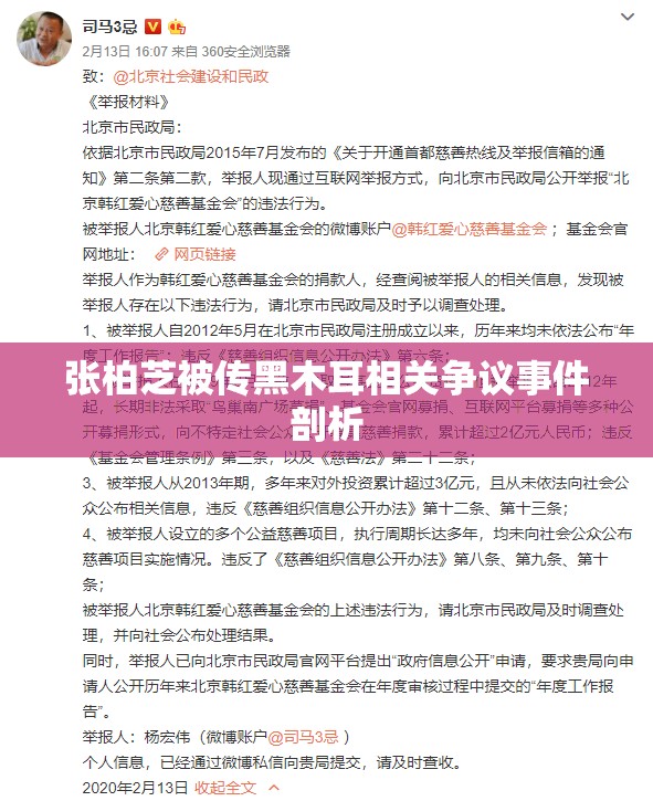 张柏芝被传黑木耳相关争议事件剖析