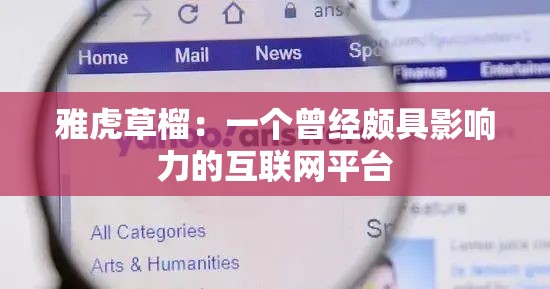 雅虎草榴：一个曾经颇具影响力的互联网平台