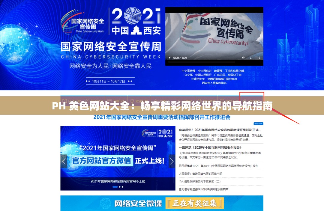PH 黄色网站大全：畅享精彩网络世界的导航指南