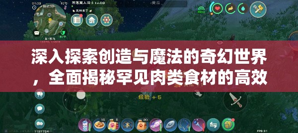 深入探索创造与魔法的奇幻世界，全面揭秘罕见肉类食材的高效获取策略