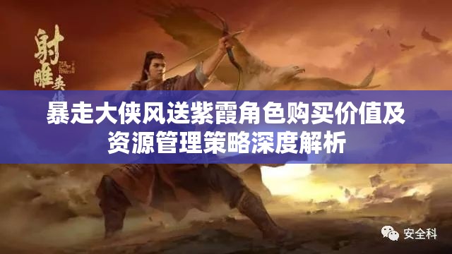 暴走大侠风送紫霞角色购买价值及资源管理策略深度解析