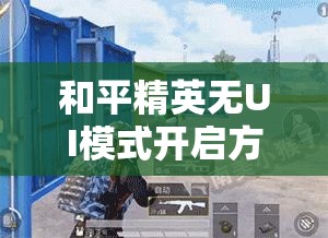和平精英无UI模式开启方法及其资源管理、高效利用与避免浪费策略
