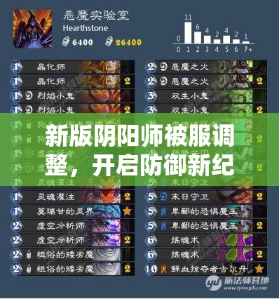 新版阴阳师被服调整，开启防御新纪元还是引发游戏平衡新挑战？