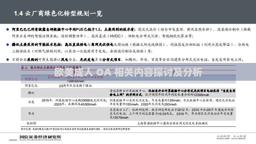 欧美成人 OA 相关内容探讨及分析