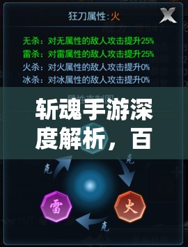 斩魂手游深度解析，百战魂讨玩法全方位资料介绍与攻略