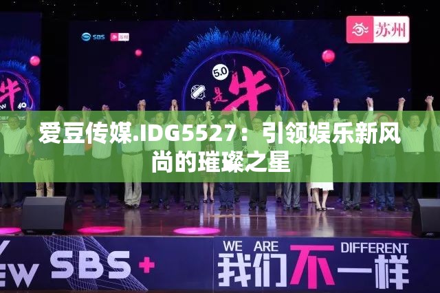 爱豆传媒.IDG5527：引领娱乐新风尚的璀璨之星