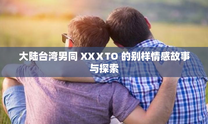 大陆台湾男同 XXⅩTO 的别样情感故事与探索