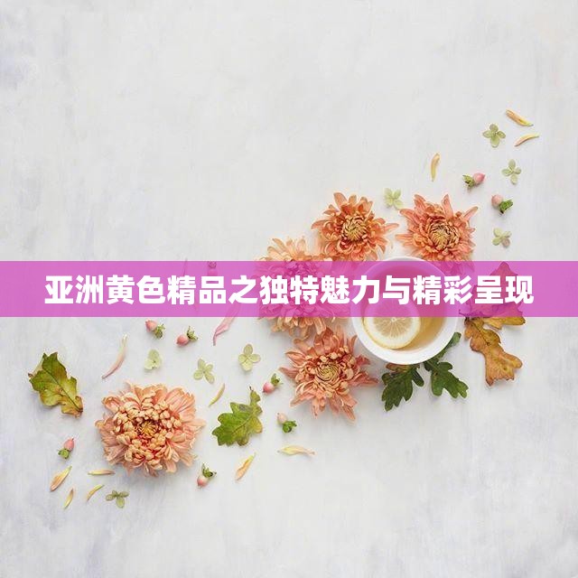 亚洲黄色精品之独特魅力与精彩呈现