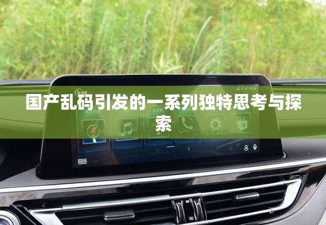 国产乱码引发的一系列独特思考与探索