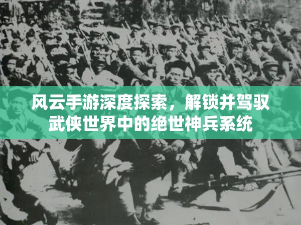 风云手游深度探索，解锁并驾驭武侠世界中的绝世神兵系统