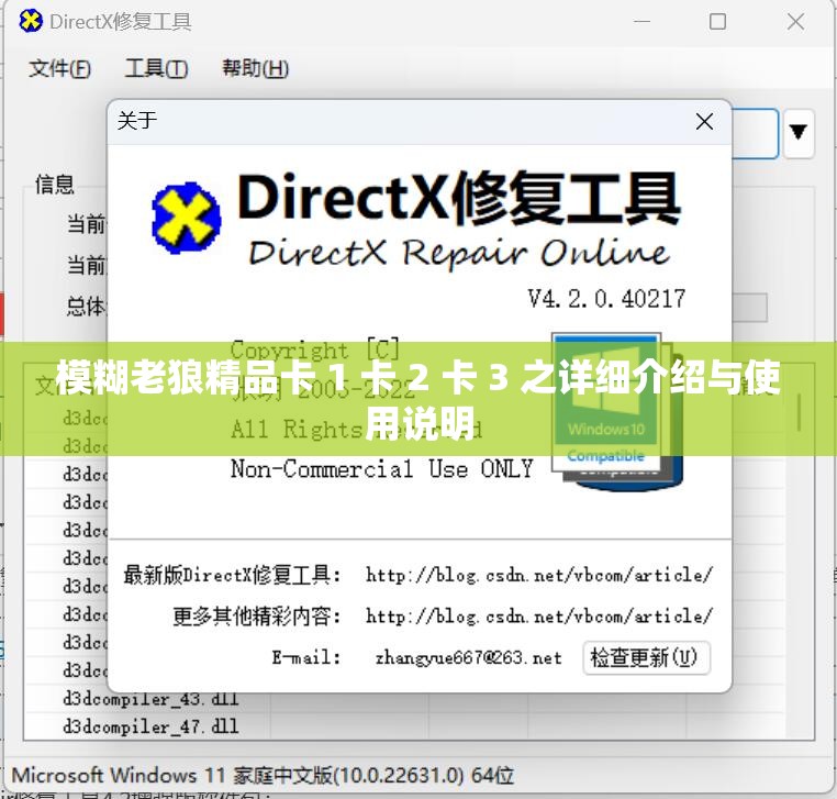 模糊老狼精品卡 1 卡 2 卡 3 之详细介绍与使用说明