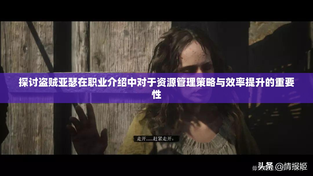 探讨盗贼亚瑟在职业介绍中对于资源管理策略与效率提升的重要性