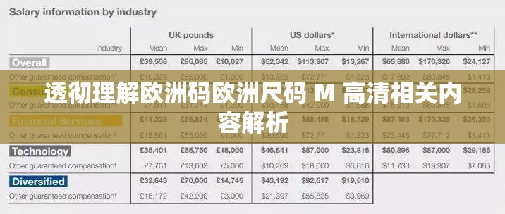 透彻理解欧洲码欧洲尺码 M 高清相关内容解析
