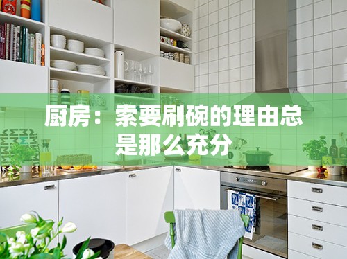 厨房：索要刷碗的理由总是那么充分