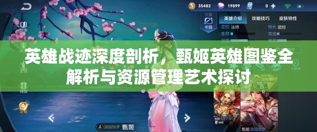 英雄战迹深度剖析，甄姬英雄图鉴全解析与资源管理艺术探讨